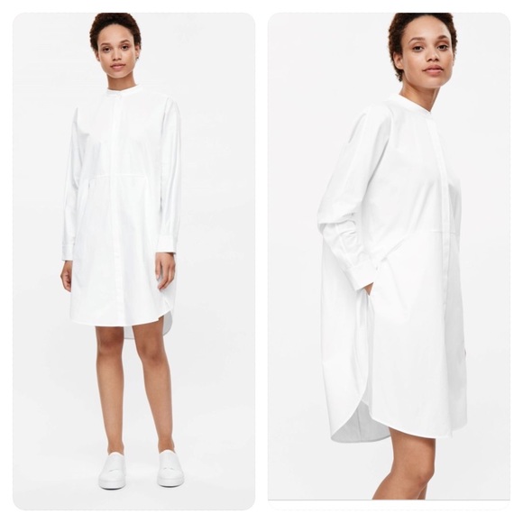 cos white shirt dress